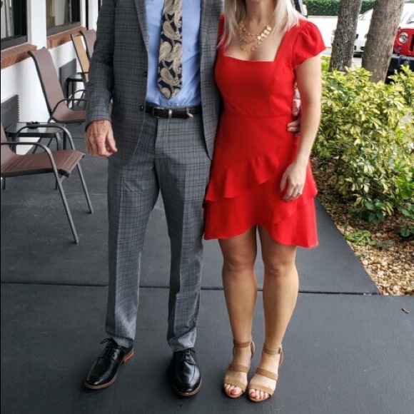 BCBGmaxazria ruffled A line dress! - Picture 3 of 4